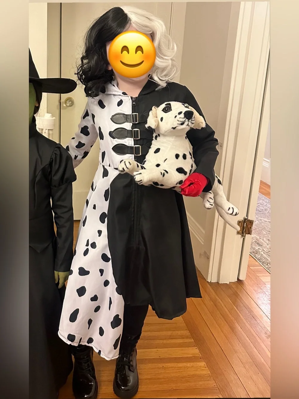 Kids Cruella Black & White Halloween Costume
